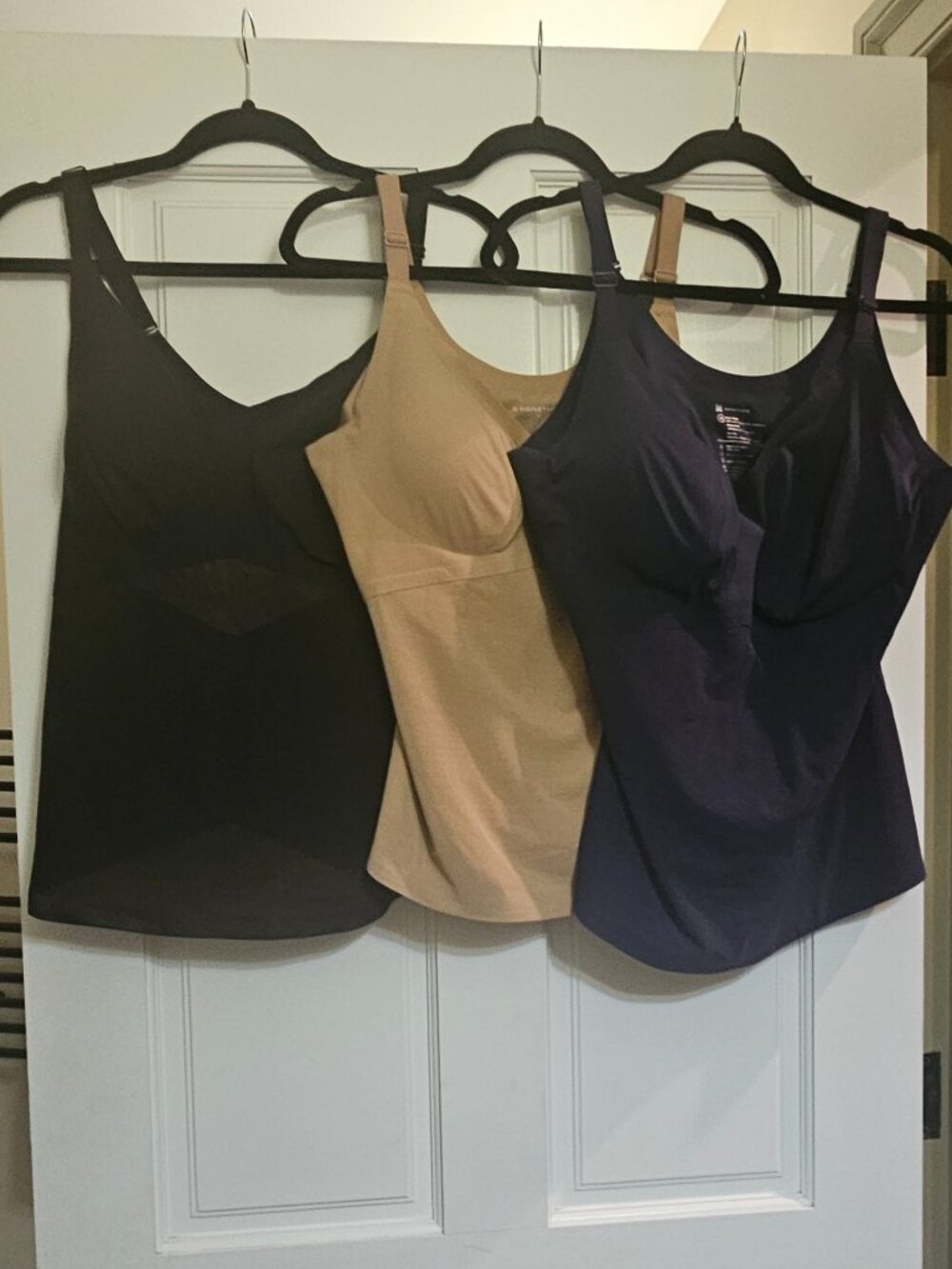 Honeylove Woman's LiftWear 3-Set Bundle Cami in Black/Navy/Sand Size 1X